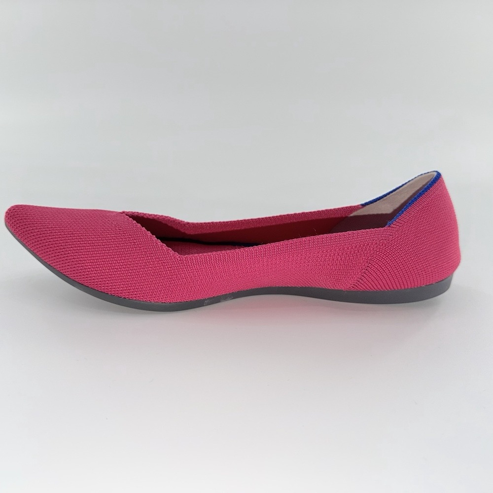 Rothy's The Point Flats Hot Pink Barbiecore Dopamine Modern Preppy Balletcore - Picture 10 of 14